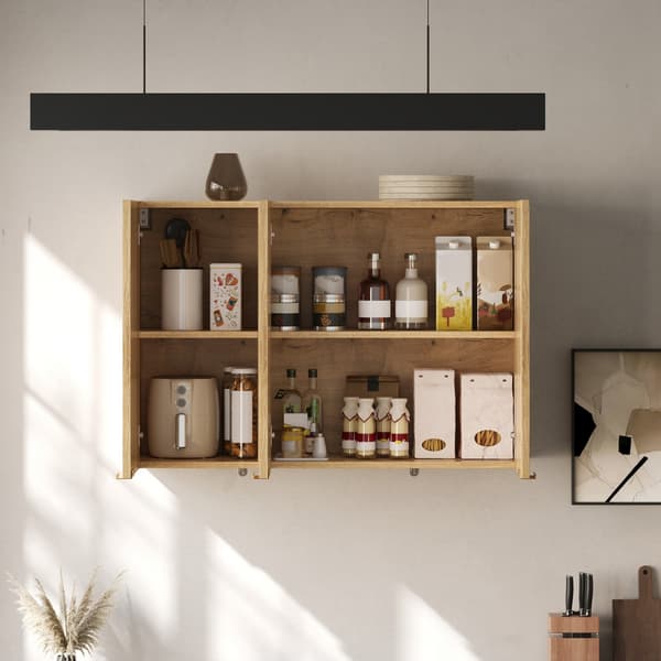 SONNENH Köksskåp, MDF, Naturfärgad, 90 × 29 × 60 cm
