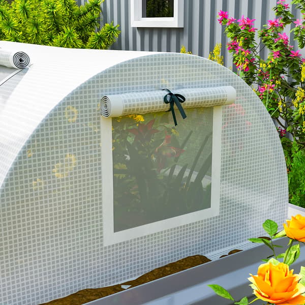 SONNENH Drivhus, Plast, Hvid, 200 × 80 × 45 cm