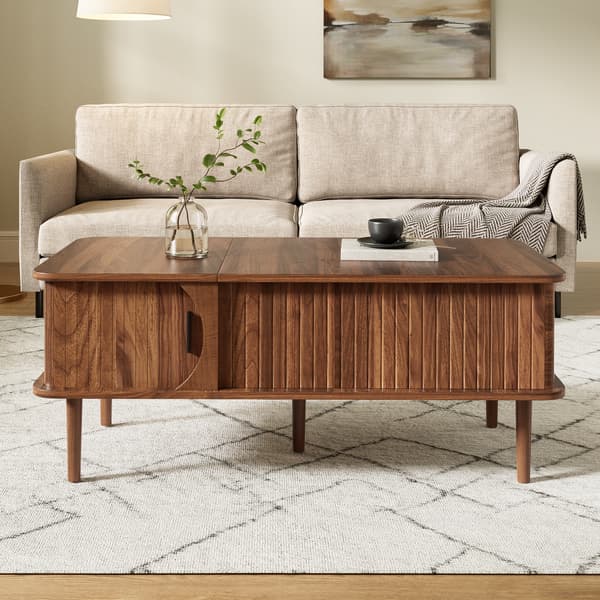 SONNENH Soffbord, MDF, Valnöt, 100 × 48 × 55,5 cm