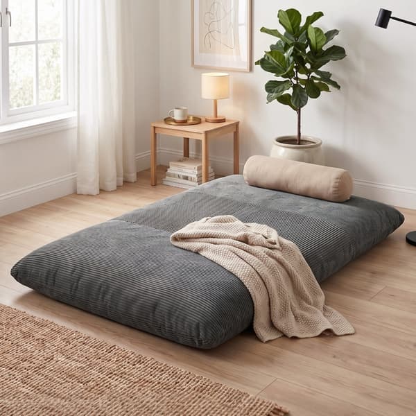 SONNENH Bäddsoffa, Polyuretan, Mörkgrå, 145 × 98 × 95 cm