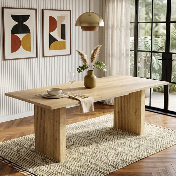 SONNENH Matbord, MDF, Ek, 200 × 90 × 75 cm