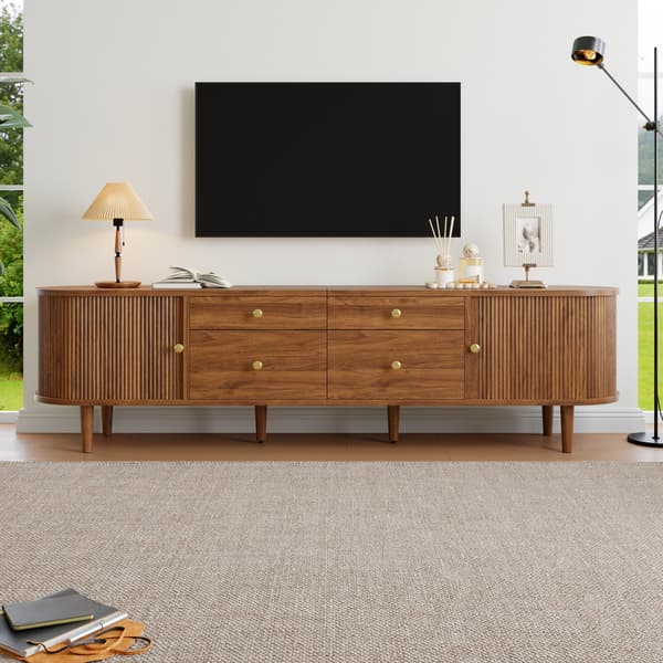 SONNENH TV-bord, MDF / Spånplade, Valnød, 180 × 35 × 50 cm