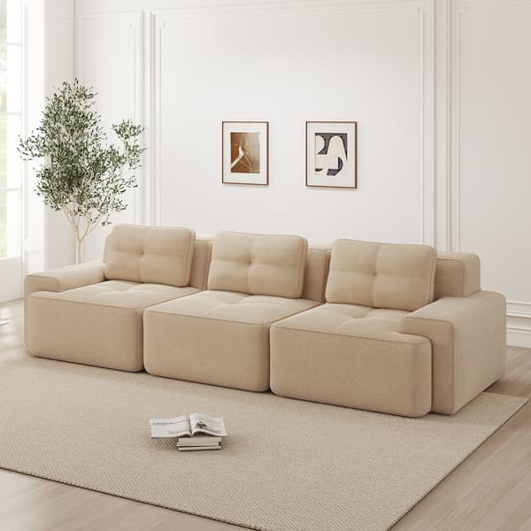SONNENH Cloud Modular Sofa Boneless Sofa, Modular Corner Sofa, Overdimensioneret Modular Cloud Sofa, Komfortabel Corduroy Cloud Sofa