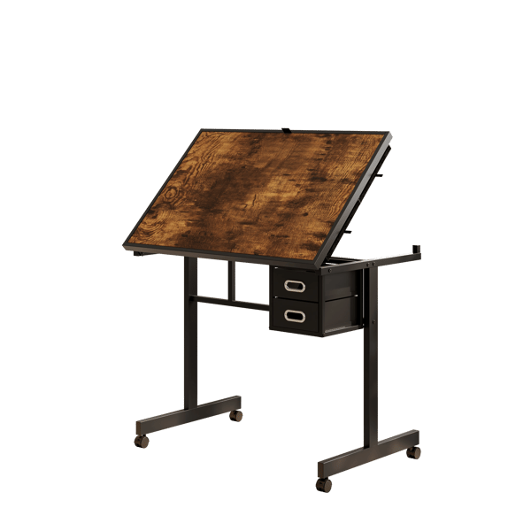 SONNENH Skrivebord, MDF / Metal, Sort, 89 × 59,5 × 78,5 cm