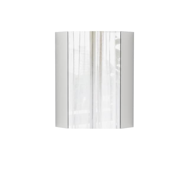SONNENH Förvaringsskåp, MDF / Glas, Vit, 32,5 × 32,5 × 55,6 cm