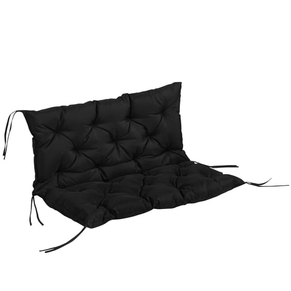 SONNENH Sittdyna, Polyester, Svart, 100 × 98 × 8 cm
