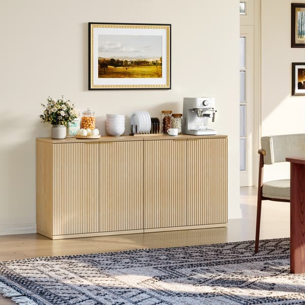SONNENH Skænk, MDF, Eg, 80 × 40 × 80 cm