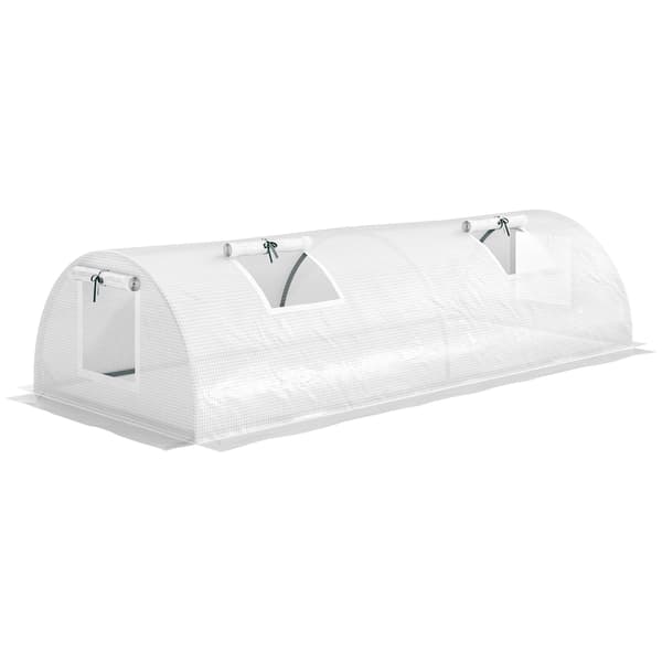 SONNENH Drivhus, Plast, Hvid, 200 × 80 × 45 cm