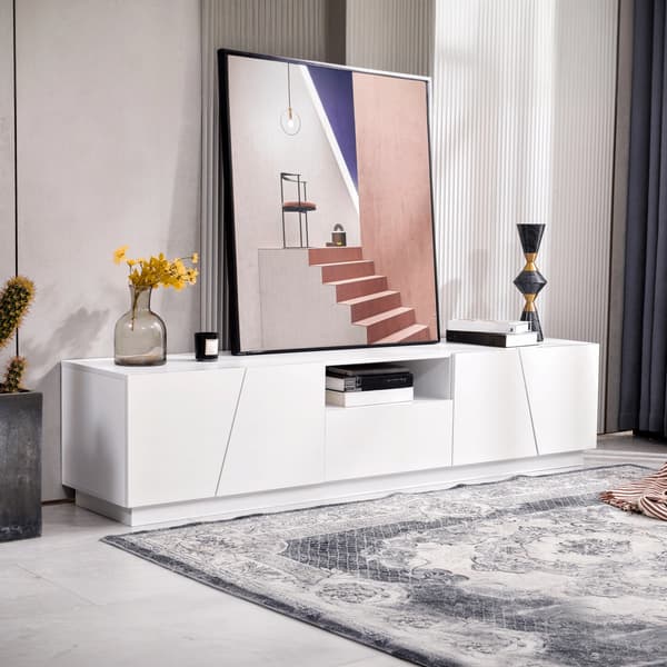 SONNENH Modernt TV-skåp 170 cm. Diagonal patchwork-stil