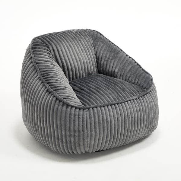 SONNENH Sittsäck, Chenille, Mörkgrå, 98 × 92 × 73 cm
