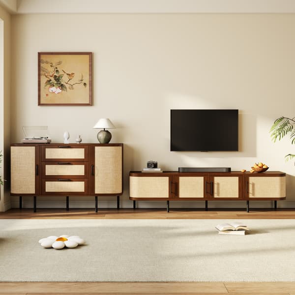SONNENH TV-bord, MDF, Valnød, 120 × 40 × 82 cm