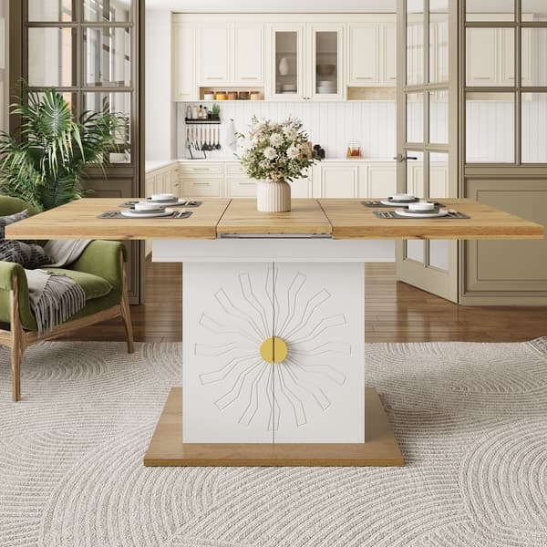 SONNENH Matbord, MDF, Vit, 110 × 70 × 76,5 cm