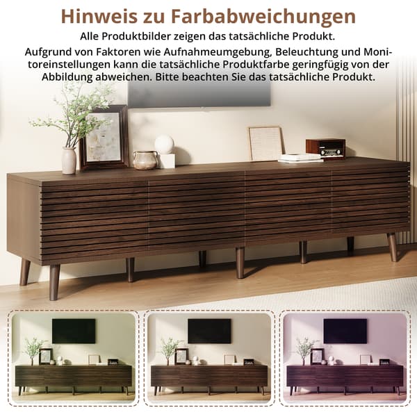 SONNENH TV-bord, MDF / Spånplade, Valnød, 180 × 40 × 46 cm