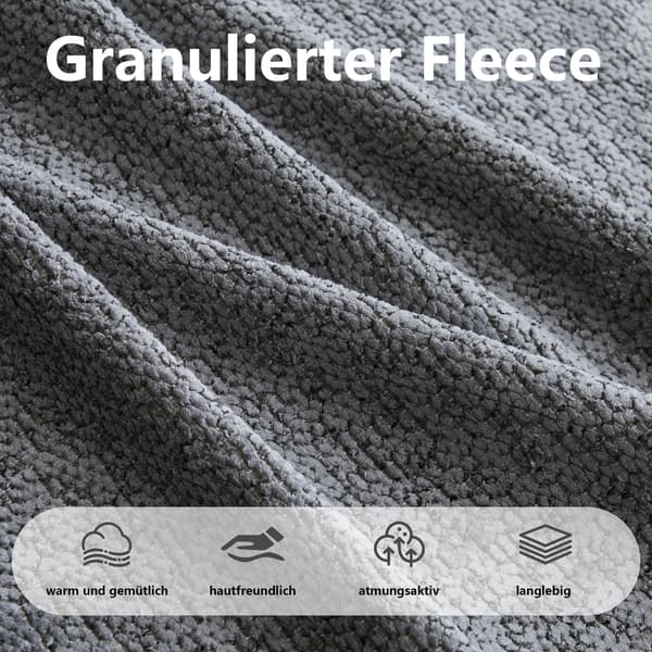 SONNENH Brravo Ottoman Granular Fleece-Grey