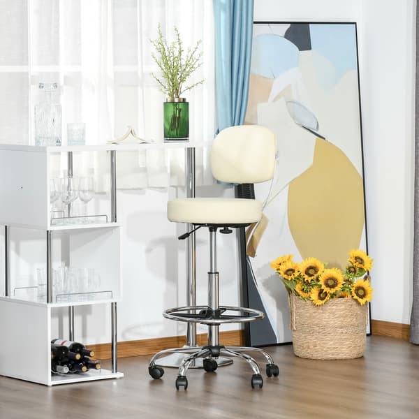 SONNENH Barstol, Stål, Beige, 56 × 57 × 104 cm