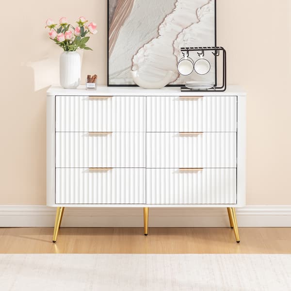 SONNENH Kommode, MDF, Hvid, 105 × 40 × 80 cm