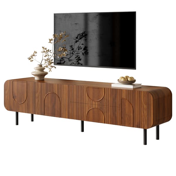 SONNENH TV-bord, MDF / Spånplade, Valnød, 180 × 40 × 47,5 cm