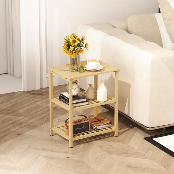 SONNENH Sidobord, Bambu, Naturfärgad, 40,6 × 30 × 50,5 cm