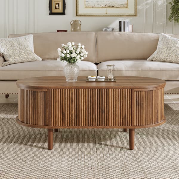 SONNENH Soffbord, MDF, Valnöt, 100 × 48 × 53,5 cm