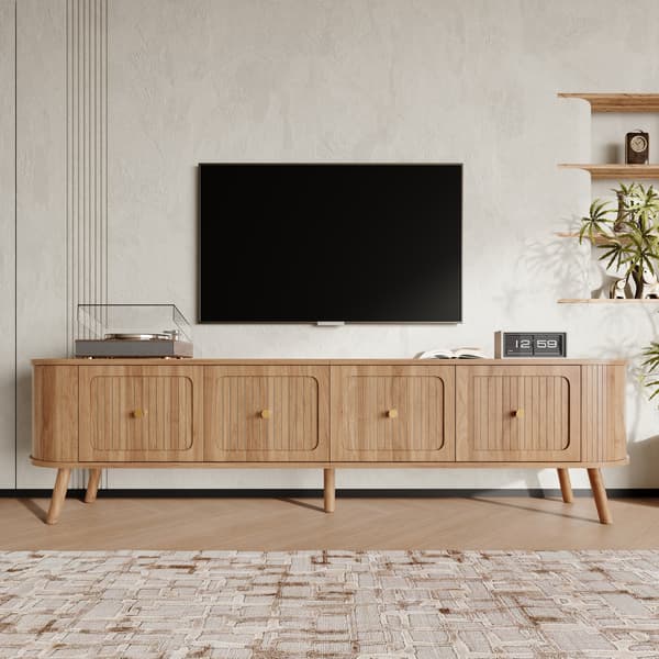 SONNENH TV-bord, MDF / Spånplade, Eg, 180 × 38 × 47 cm