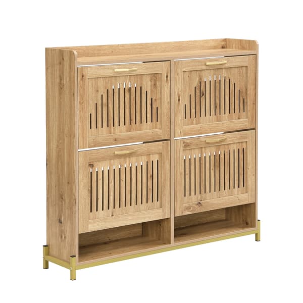 SONNENH Kenkäkaappi, MDF, Puunsävy, 108,5 × 24 × 100 cm