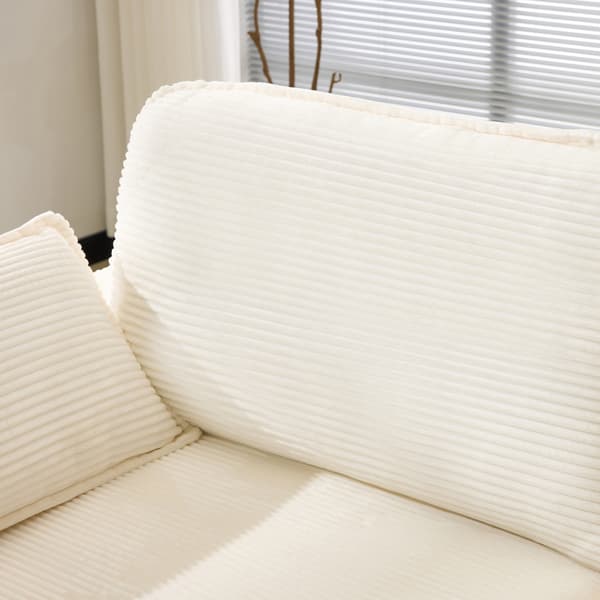 SONNENH Modern minimalistisk 2-sits soffa, bekväm och rymlig, lämplig för vardagsrum/sovrum