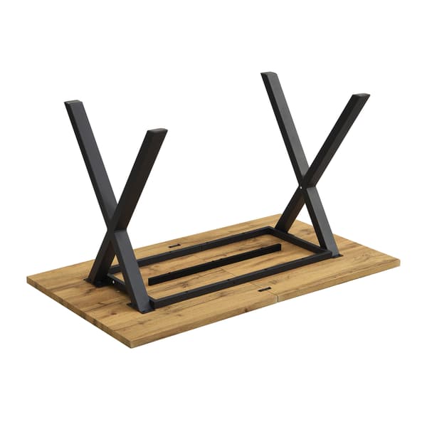 SONNENH Spisebord, MDF, Eg, 140 × 80 × 76 cm