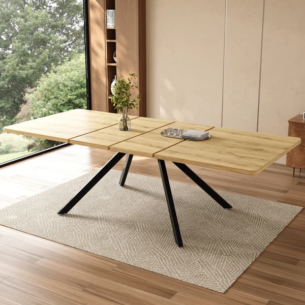 SONNENH Matbord, MDF, Ek, 240 × 90 × 74,5 cm