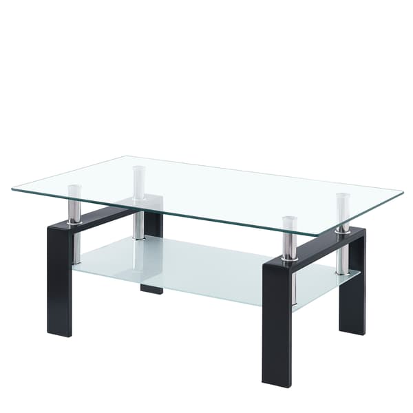 SONNENH Klar härdat glas soffbord vardagsrum koppbord