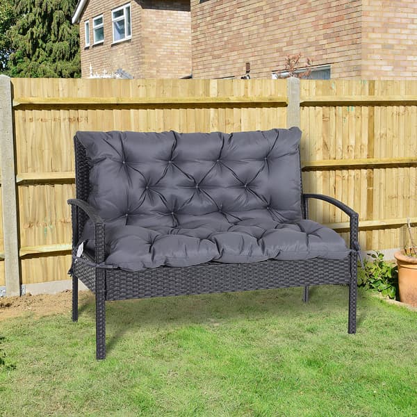 SONNENH Sittdyna, Polyester, Mörkgrå, 98 × 100 × 8 cm
