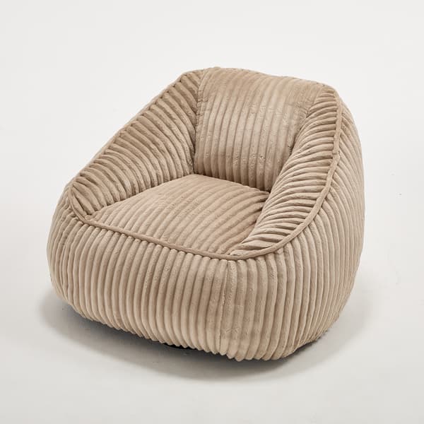 SONNENH Sittsäck, Chenille, Kamelfärgad / Brun, 98 × 92 × 73 cm