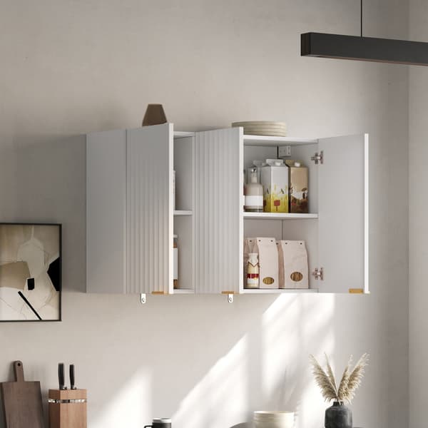 SONNENH Køkkenskab, MDF, Hvid, 90 × 29 × 60 cm