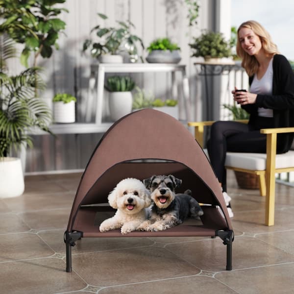 SONNENH Hundeseng, Polyester, Kaffebrun, 76 × 61 × 71 cm
