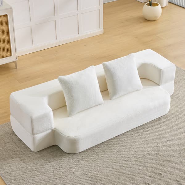 SONNENH Sofa, Skum, Hvid, 190 × 102 × 42 cm