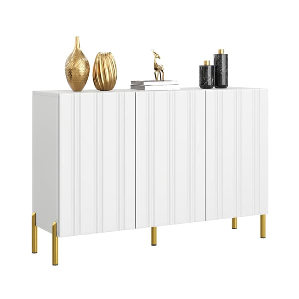 SONNENH Skoskab, MDF / Spånplade, Hvid, 120 × 35,5 × 80 cm