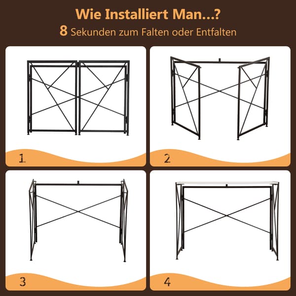 SONNENH Skrivebord hvid