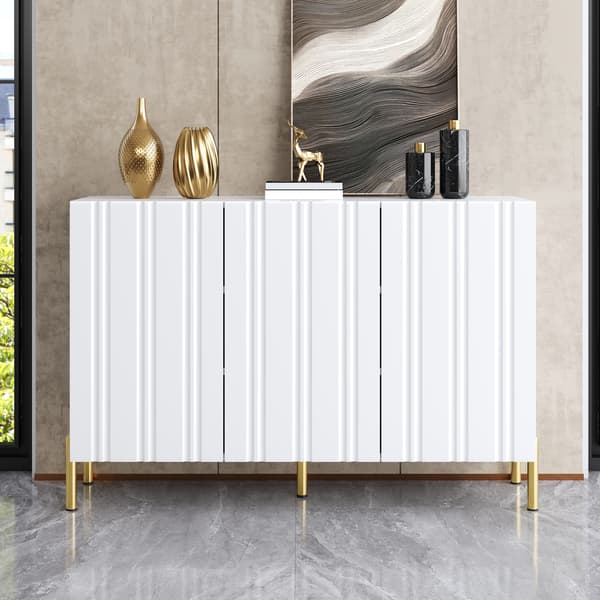 SONNENH Skoskab, MDF / Spånplade, Hvid, 120 × 35,5 × 80 cm