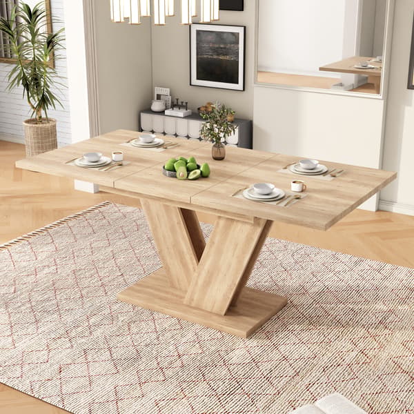 SONNENH Matbord, MDF, Ek, 180 × 80 × 75,5 cm