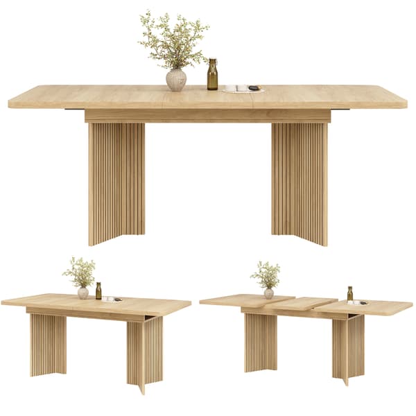 SONNENH Matbord, MDF, Träfärgad, 120 × 80 × 76,1 cm