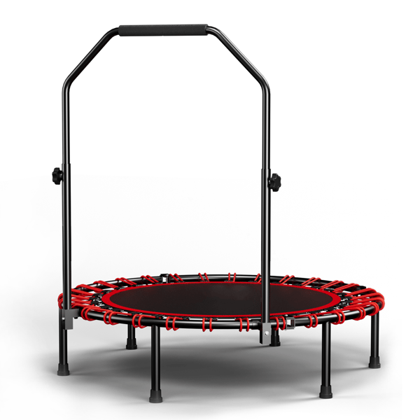 SONNENH 101cm Taitto Trampoliini Kahvalla ... Premium Elastic ... Musta