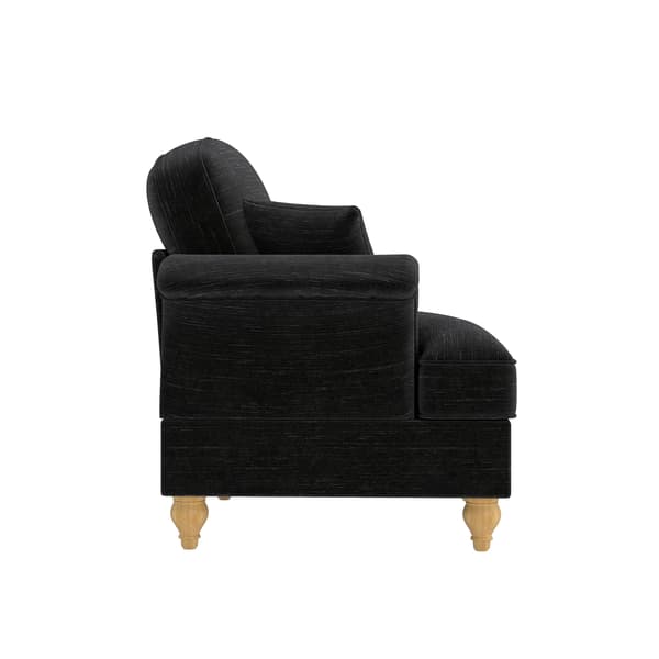 SONNENH Windsor-soffa LSF Chenille med 1 kudde - Svart