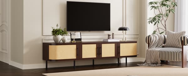 SONNENH TV-bord, MDF, Valnød, 180 × 40 × 45 cm