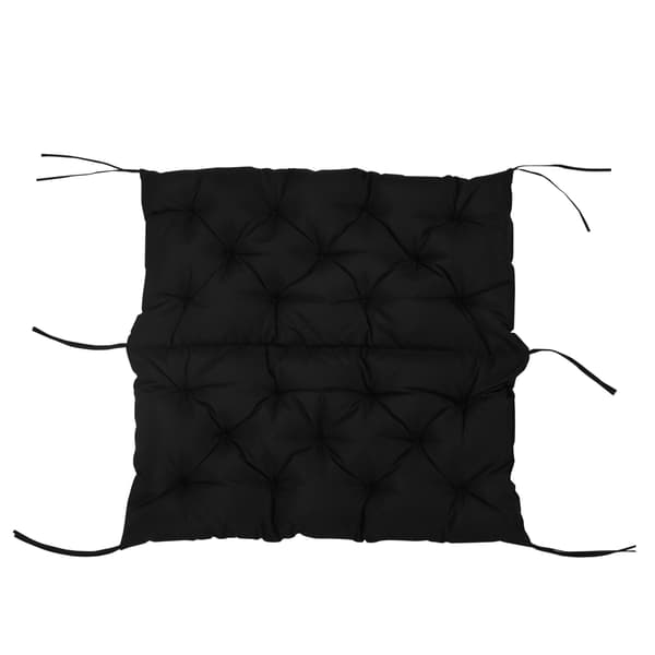 SONNENH Sittdyna, Polyester, Svart, 100 × 98 × 8 cm