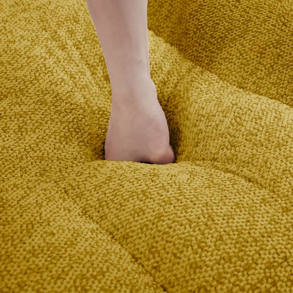SONNENH Brravo Ottomaan Granular Fleece-Kellow
