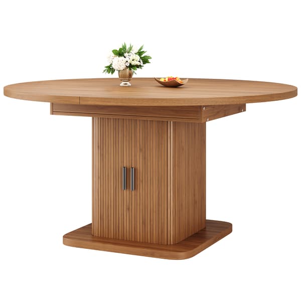 SONNENH Matbord, MDF, Träfärgad, 110 × 110 × 75 cm