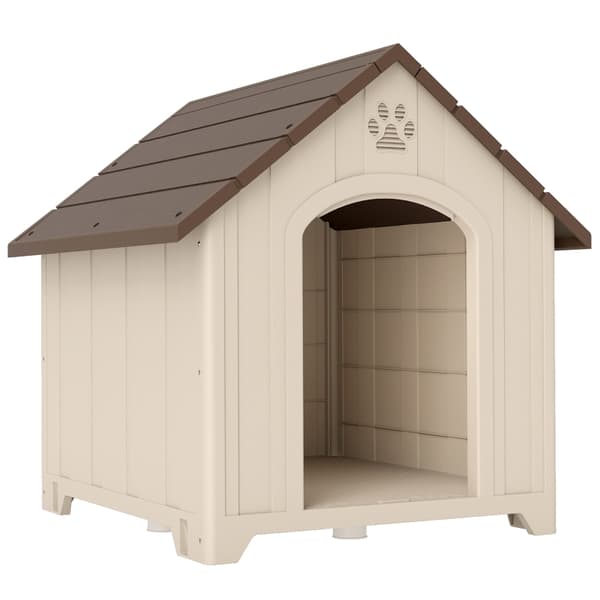 SONNENH Hundehus, Polyethylen, Beige, 88 × 79 × 89 cm