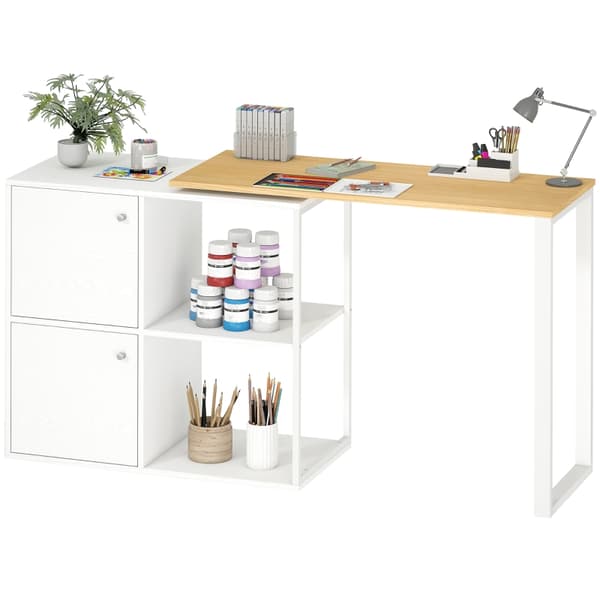 SONNENH Skrivebord, Træ, Hvid, 150 × 40 × 75 cm