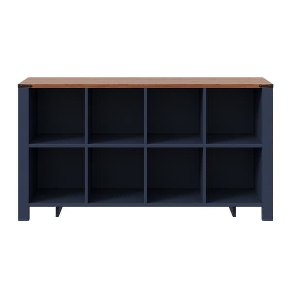 SONNENH Skænk, MDF, Blå, 140 × 34 × 75 cm