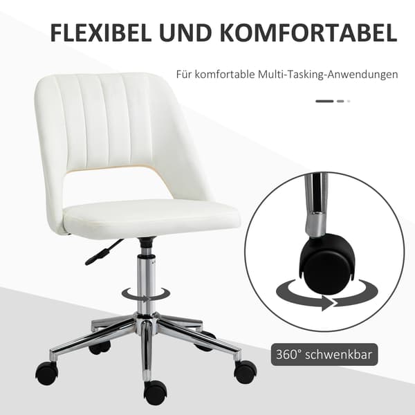 SONNENH Kontorstol, Polyester, Beige, 49 × 60 × 91 cm