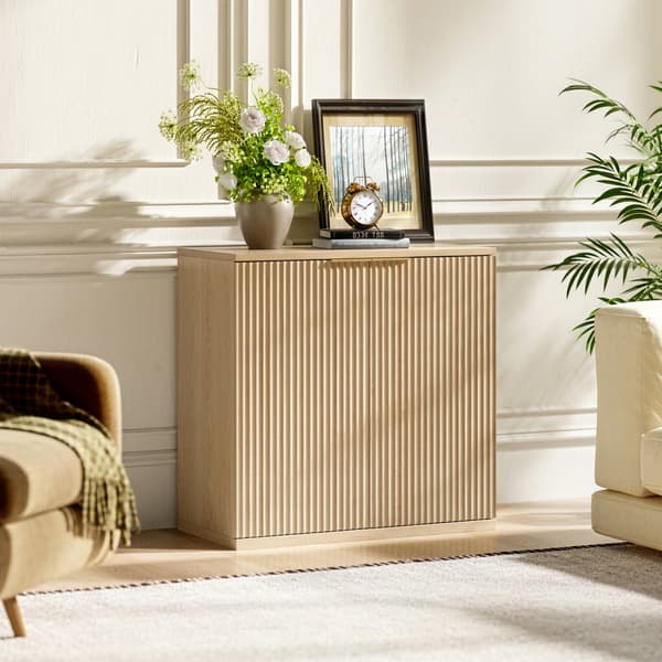 SONNENH Sideboard, MDF, Ek, 80 × 40 × 80 cm